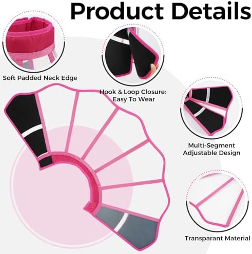 Recovery Collar for Dogs – Adjustable Pet Cone for After Surgery