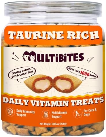 Cat Vitamins Treats with Taurine & Omega-3 13.05oz Chicken Taste