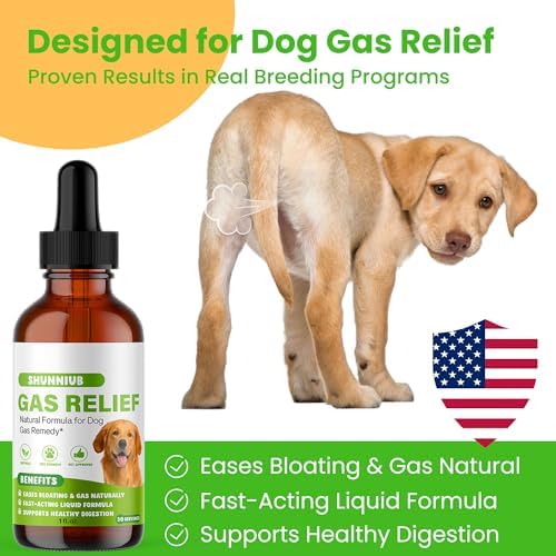 Dog Fart Remedy, Dog Gas Relief Drops to Help with Bloating and Occasional Gas, Gentle Digestive Support, Natural Formula – 1 fl oz