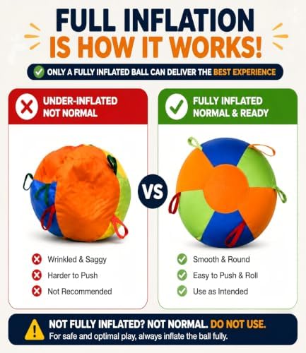 18" Herding Ball for Dogs, Large Dog Training Toy for Outdoor Play