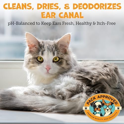 Pack Approved Cat & Dog Ear Cleaning Solution - Sweet Pea & Vanilla - 8oz