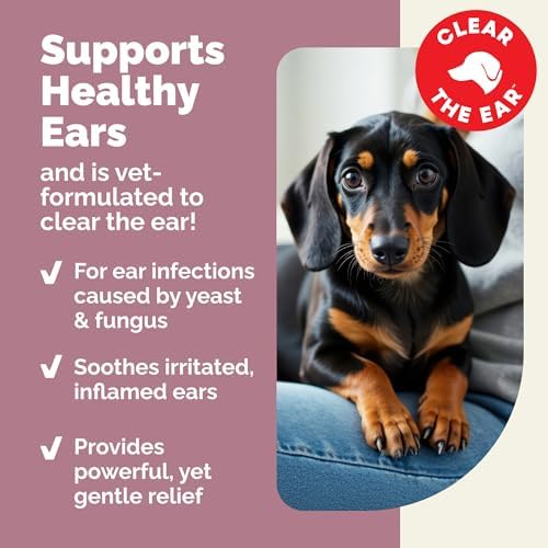 Vetnique Oticbliss Dog Ear Infection Drops & Medicated Ear Wipes Bundle