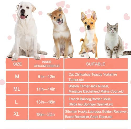 Inflatable Dog Cone Collar for Large Medium Small Dogs, Soft Dog Donut Collar Adjustable Recovery Cone for Pets After Surgery, Extra Enhanced Anti-Licking Guard Shield (Pineapple, X-Large)
