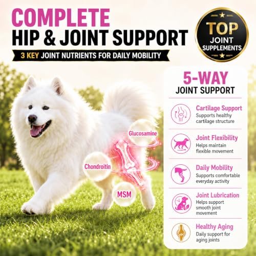 Joint Supplement for Dogs, Glucosamine for Dogs Hip Joint Mobility, 90 Ct