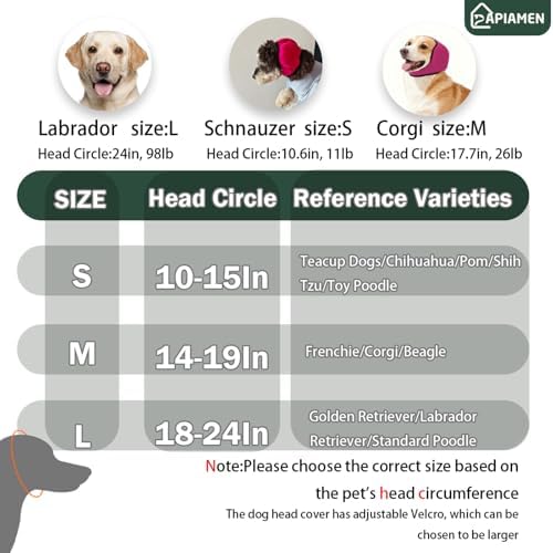 Dog Ear Covers & No Shake Ear Wraps for Hematoma,Grooming,Drying