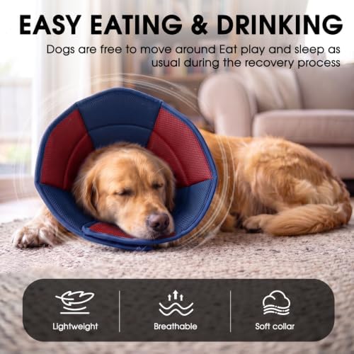 Dog Cones for Large Dogs Soft Cone for Dogs to Stop Licking