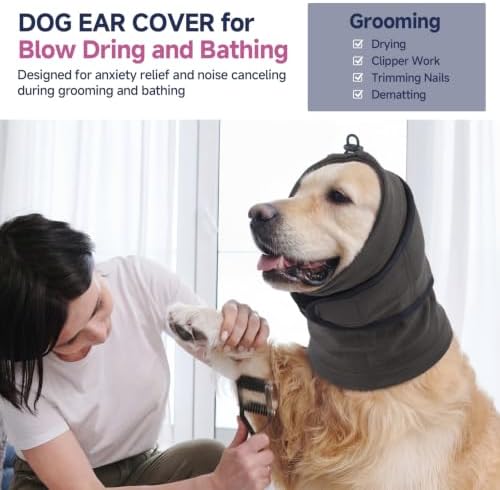 Nanaki Dog Calming Hoodie for Noise Protection, Firework, Thunderstorm