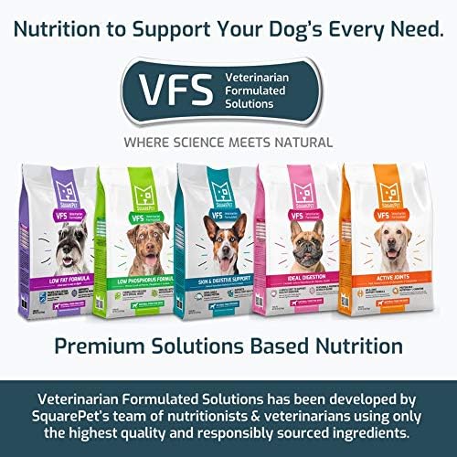 SquarePet Veterinarian Formulated Solutions Hydrolyzed Protein Skin and Digestive Support Dry Dog Food, Help with Hot Spots, Itchiness Pork Flavor 22lbs