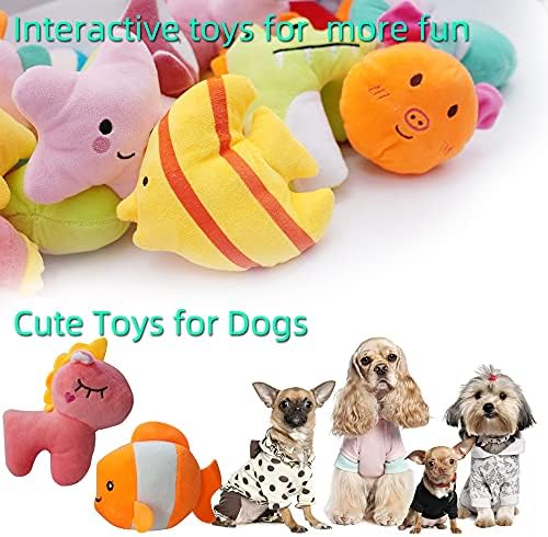 27 Pack Puppy Squeaky Toy Cute Bulk Plush for Small Dogs