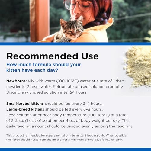 Nutri-Vet Kitten Milk Replacer, Milk Replacer for Kittens, 12oz
