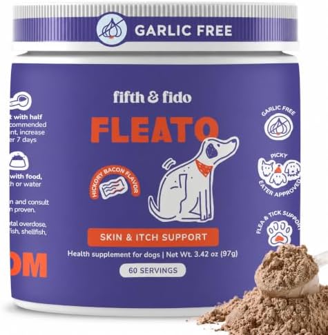 Dog Itchy Skin & Coat Powder for Hot Spots, Scratching & Licking Paws