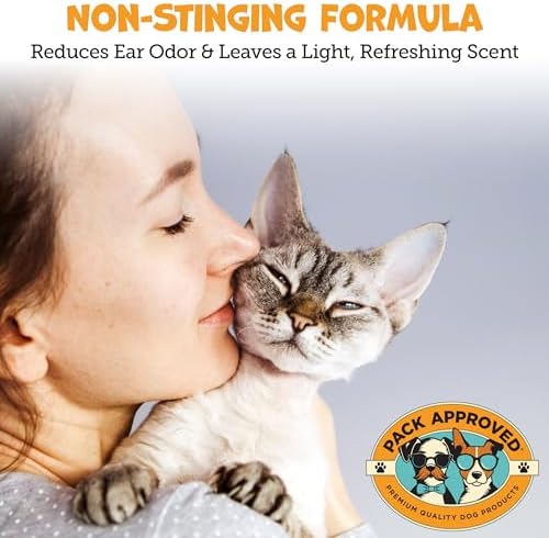 Pack Approved Cat & Dog Ear Cleaning Solution - Sweet Pea & Vanilla - 8oz