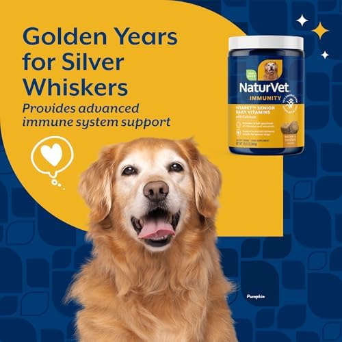 NaturVet VitaPet Senior Daily Vitamin Dog Supplements - 120 Ct