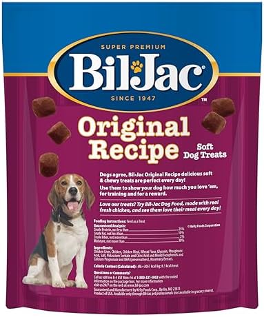 Bil-Jac Original Recipe Soft Dog Treats with Chicken Liver | 10 oz