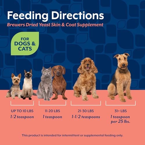 NaturVet Brewers Dried Yeast Formula with Garlic Flor Dogs & Cats - 1 lb