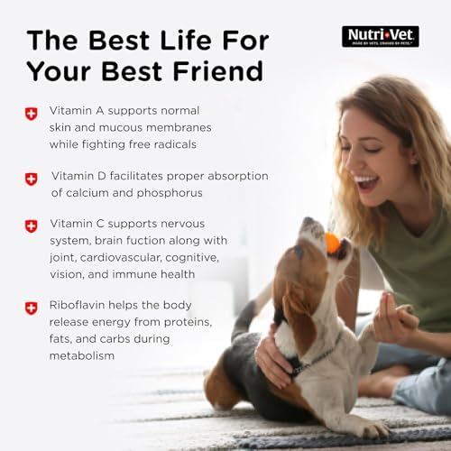 Nutri-Vet Dog Multivitamin, Multivitamin for Dogs, Dog Health, 60 Count