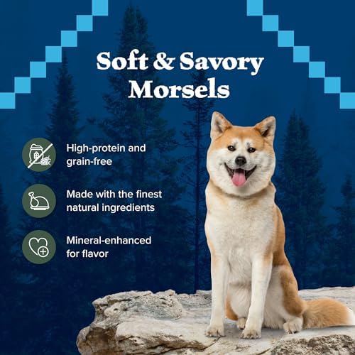 Blue Buffalo Wilderness Wild Bits Duck Soft & Chewy Dog Treats, 4 Ounce (Pack of 8)