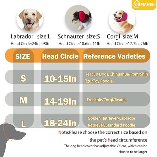 Dog Ear Cover & No Shake Ear Wraps for Hematoma,Bathing,Grooming