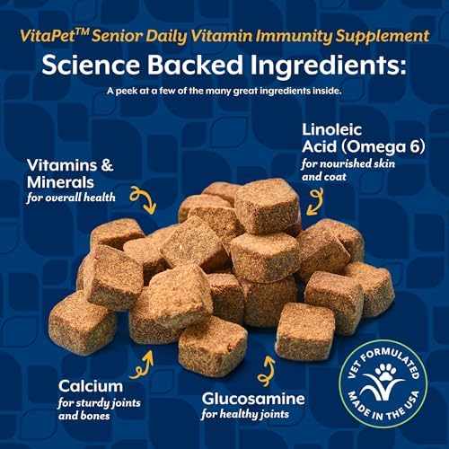 NaturVet VitaPet Senior Daily Vitamin Dog Supplements - 120 Ct