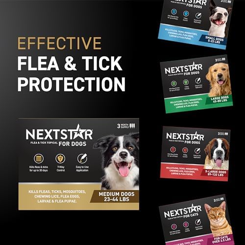 NextStar Flea & Tick Topical Dogs Medium, 7-Way, 1-Month
