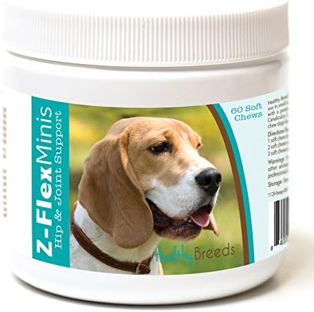 Healthy Breeds Beagle Z-Flex Minis Hip and Joint Support Soft Chews 60 Count