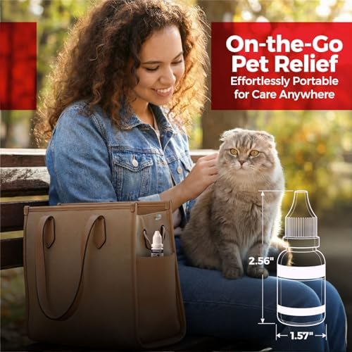 EARMYCIN Ear Infection Treatment Drops for Dogs and Cats,with 0.02% Hypochlorous Acid Soothing Dog Yeast Infection, Itchy Ear Relief-Treats Ear Infections for Dogs & Cats (0.33 fl oz)