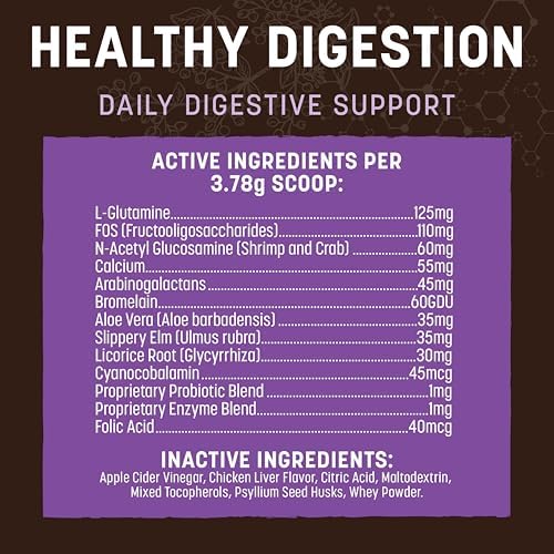 Earth Animal Apothecary Supplement - Healthy Digestion for Dogs & Cats 8 oz