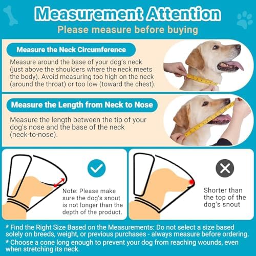 Transparent Dog Cone Recovery Collar, Adjustable Length
