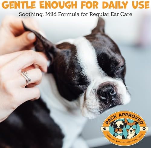 Pack Approved Ear Wipes for Dogs with Aloe Vera & Eucalyptus - 100 Wipes