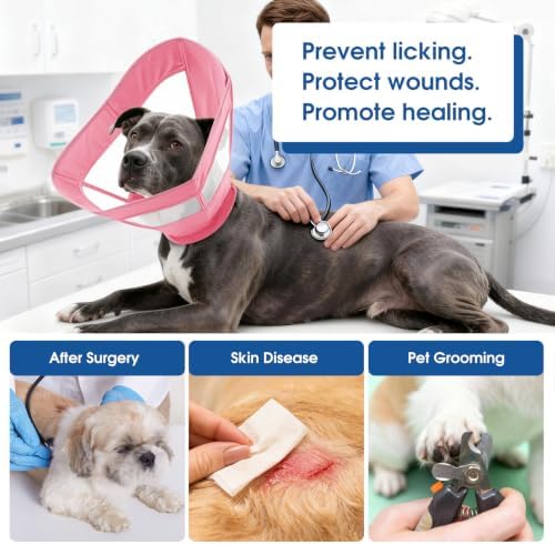 Dog Cone Collar Soft Cone for Dogs to Stop Licking Dog E-Collar Alternative