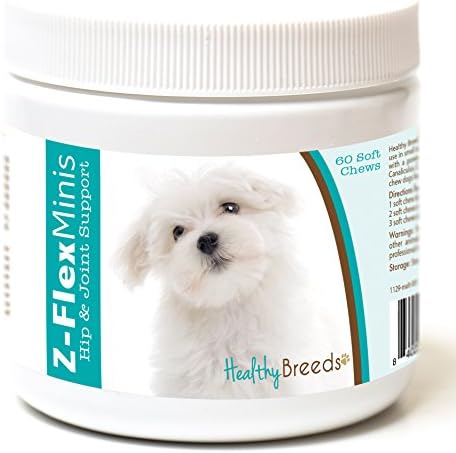 Healthy Breeds Maltese Z-Flex Minis Hip and Joint Support Soft Chews 60 Count