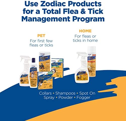 Zodiac Flea & Tick Spray for Dogs, Cats, Puppies & Kittens 16 Fluid Ounces (Pack of 2)