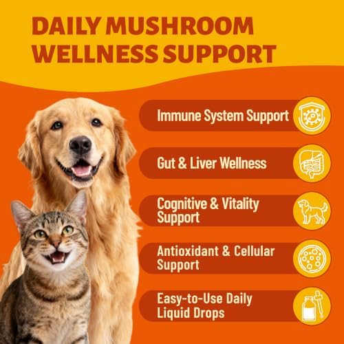 Turkey Tail Drops, 6-Mushroom Complex for Dogs & Cats, 2 fl oz