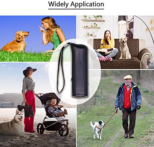 OYEFLY Handheld Dog Trainer, 3 in 1 with LED Flashlight,Bark Stopper Dog Trainer Devices Training Tool/Stop Barking(Black)