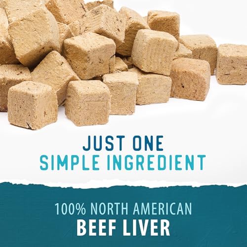 Caledon Farms, Value Pack Freeze Dried Beef Liver Bites, 12.5 oz, Freeze Dried Dog Treats