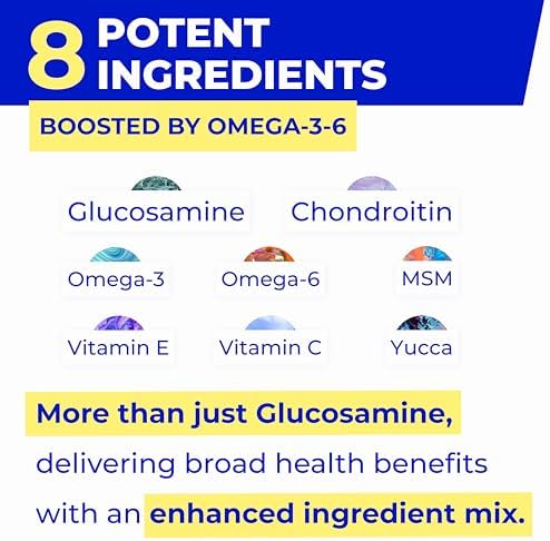 Pawfect Mobility - Glucosamine Treats for Dogs - Hip & Joint Health Supplement Chews w/Omega-3, Chondroitin, MSM - Made in USA - Joint Pain Relief - Hip & Joint Care - 240ct (Pack of 2)