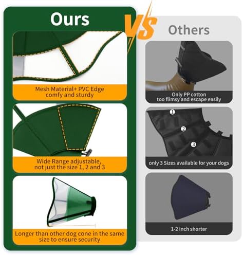Dog Cone to Stop Licking, Soft Dog Cone Collar Alternative After Surgery