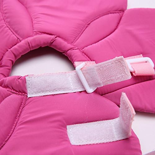 Dog Cone E-Collar Flower Soft Elizabethan Waterproof Grooming Recovery Protective Adjustable Collar for Puppy Small Medium Dogs (S Neck:9-11in, Purple)