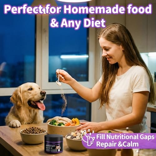 Dog Multivitamin Powder – Calm, Repair, Joint & Gut, Chicken, 75 Scoops