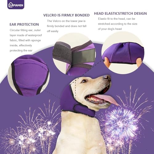 Dog Ear Covers & No Shake Ear Wraps for Hematoma,Grooming,Drying