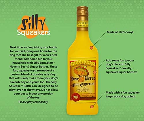 Tuffy® - Silly Squeakers® : 2 Pack Beer Bottle Dog Toy: Squeaky Dog Toy , Washable and Floats , Vinyl