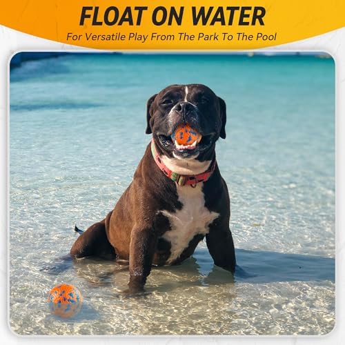 FUSOTO 3Pcs Dog Balls, Tennis Balls for Dog