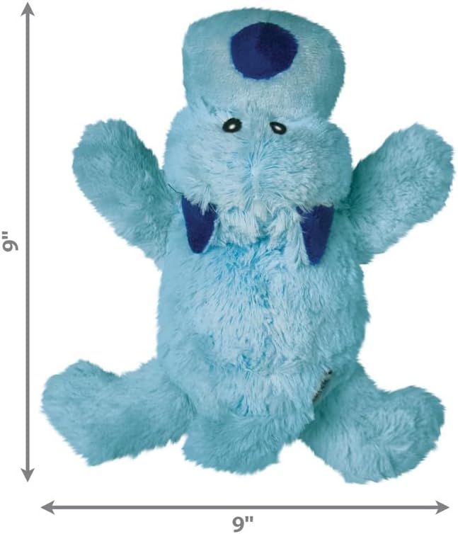 KONG Cozie Baily the Blue Dog, Medium Dog Toy, Blue