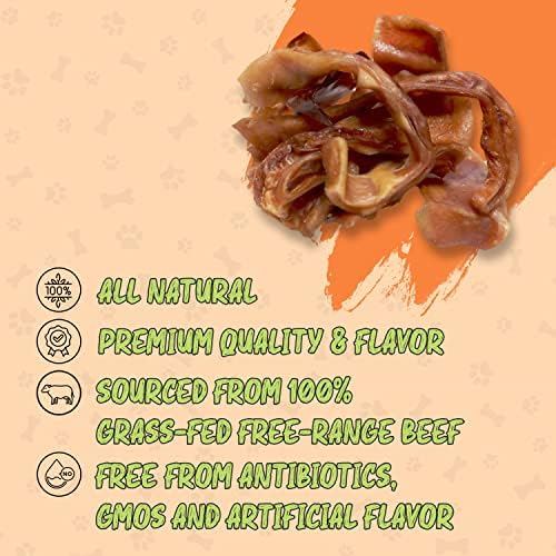 Raw Dog Pig Ears Slices, 8oz. - 100% Pork Dog Chews Bag, All-Natural Non-GMO, Pig Ears for Dogs, Odor Free, Grain Free Dog Treats