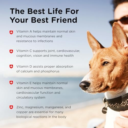 Nutri-Vet Dog Multivitamin, Daily Vitamins, Dog Health Support, 70 Count