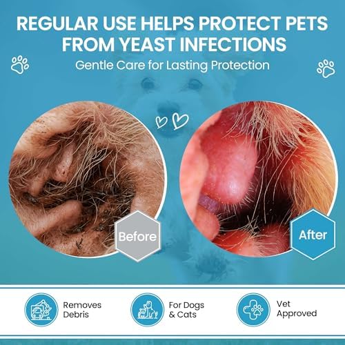 Replenish Otic Ear Cleaning Solution for Dogs, Antiseptic Ear Flush, 8 oz