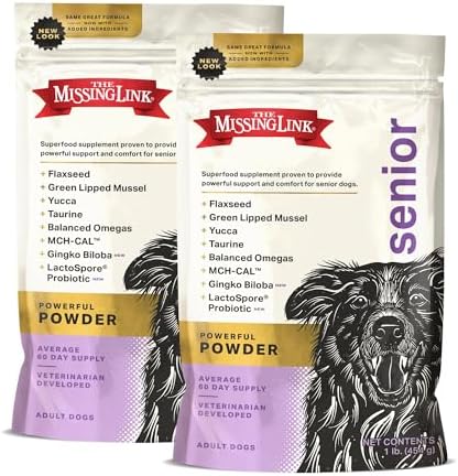 The Missing Link Senior Superfood Supplement Powder, Dogs, 1 lb (2pk)