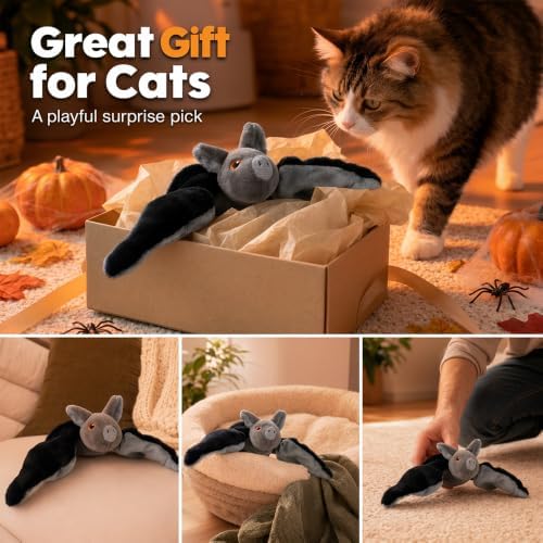 Flying Bat Toy for Dogs & Cats Flapping Wings Interactive Pet Toy (Parrot)