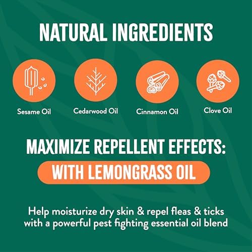 TropiClean Flea and Tick Shampoo & Spray for Dogs, Protect & Repel, 2 Pack