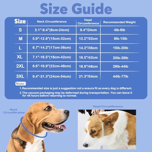 IDOMIK Dog Recovery Collar, Waterproof Soft Dog Cone After Surgery